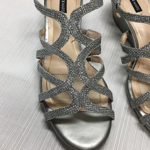Alex Marie Cute Silver Wedges - Picture 2 of 8